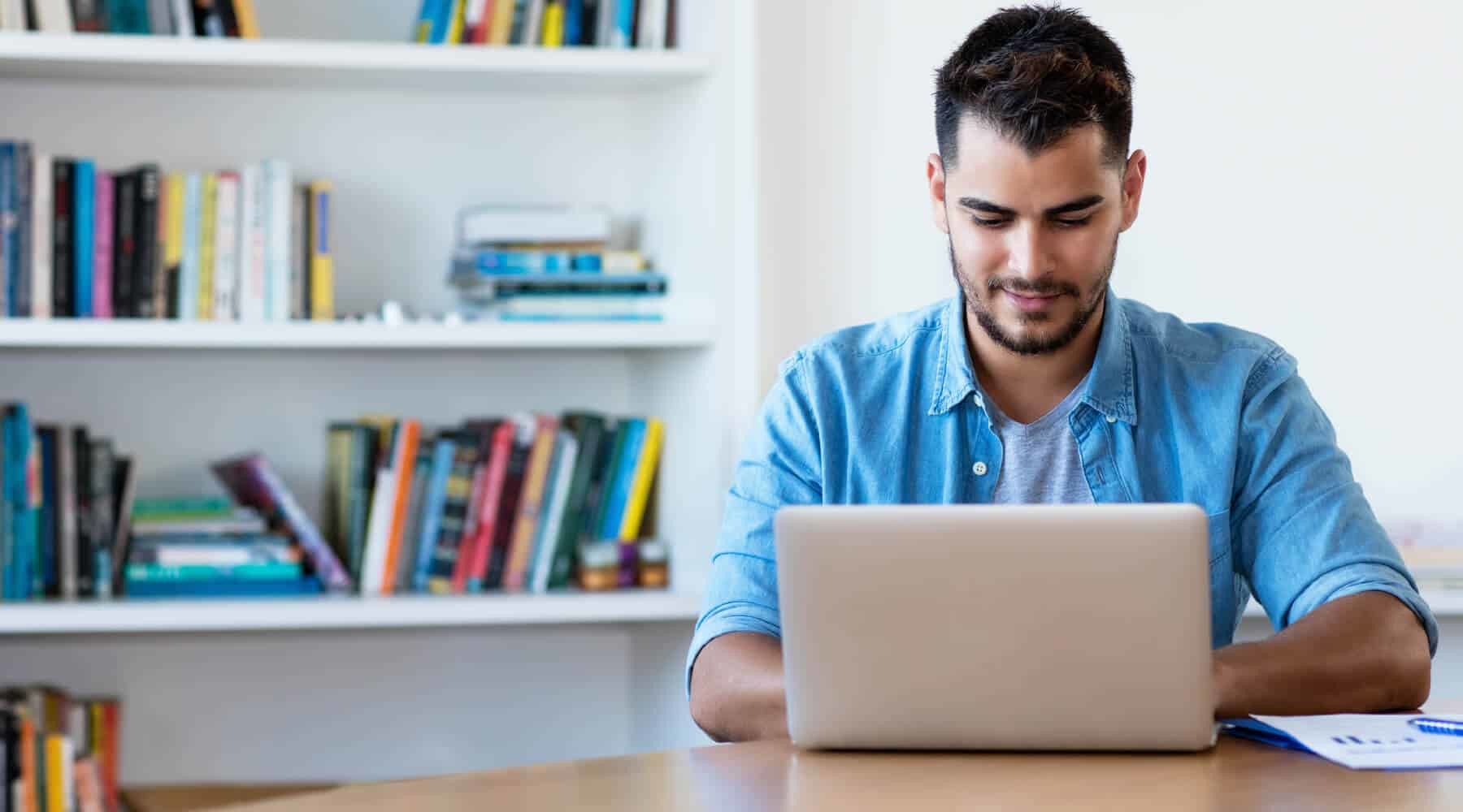 Man on Computer